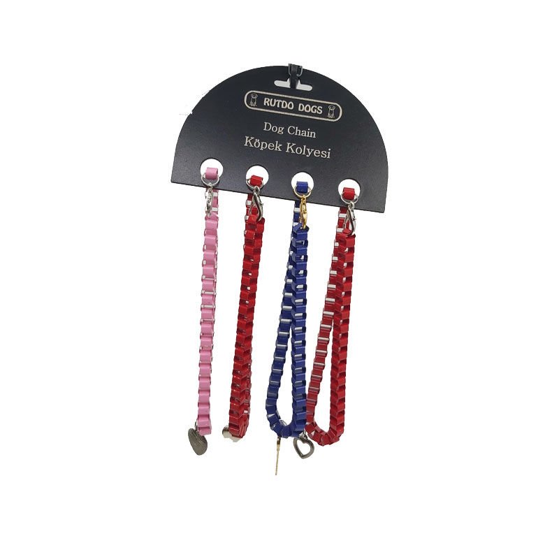 Benny Renkli Kolye Zinzir Orta Irk 34 cm 4 lü