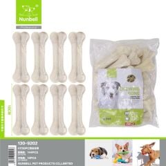 NUNBELL BEYAZ PRES KEMİK 10cm 25-30gr 50 li