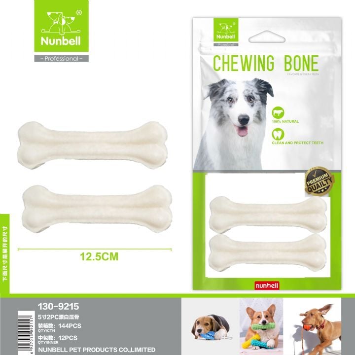 NUNBELL BEYAZ PRES KEMİK 12.5cm 2 li