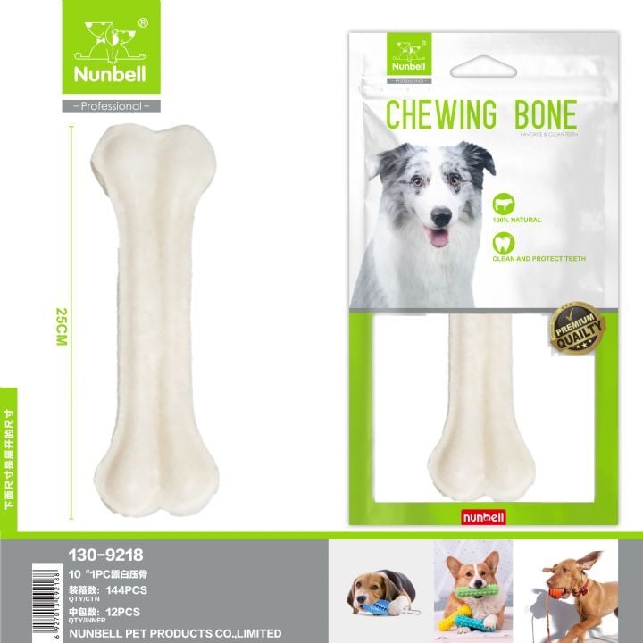 NUNBELL BEYAZ PRES KEMİK 25cm 1 li