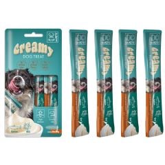 19039299 M-PETS KÖPEK ÖDÜLÜ CREAMY SOMON BALIKLI BİFTEKLİ 4X15GR