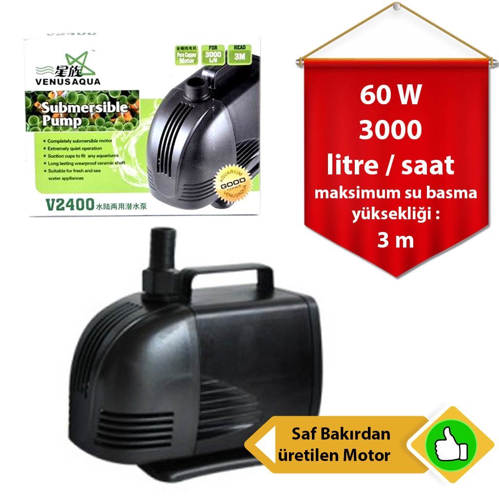 V2400 VENUSAQUA KAFA MOTORU 3000lt