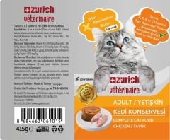 Zurich Veterinaire Pate Tavuklu Yetişkin Kedi Konservesi 24x415 gr