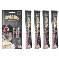 19039399 M-PETS KÖPEK ÖDÜLÜ CREAMY MORİNA BALIKLI BİFTEKLİ 4X15GR