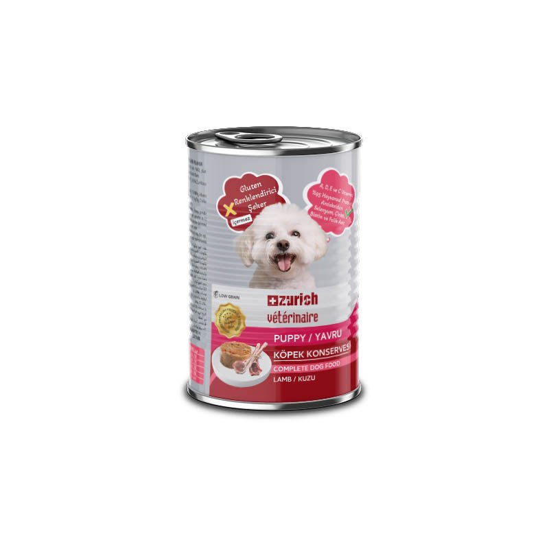 Zurich Veterinaire Pate Kuzulu Yavru Köpek Konservesi 24x415 gr