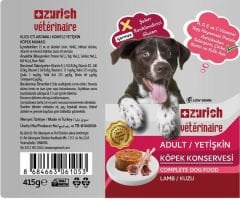 Zurich Veterinaire Pate Kuzulu Yetişkin Köpek Konservesi 24x415 gr