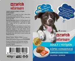 Zurich Veterinaire Pate Somonlu Yetişkin Köpek Konservesi 24x415 gr
