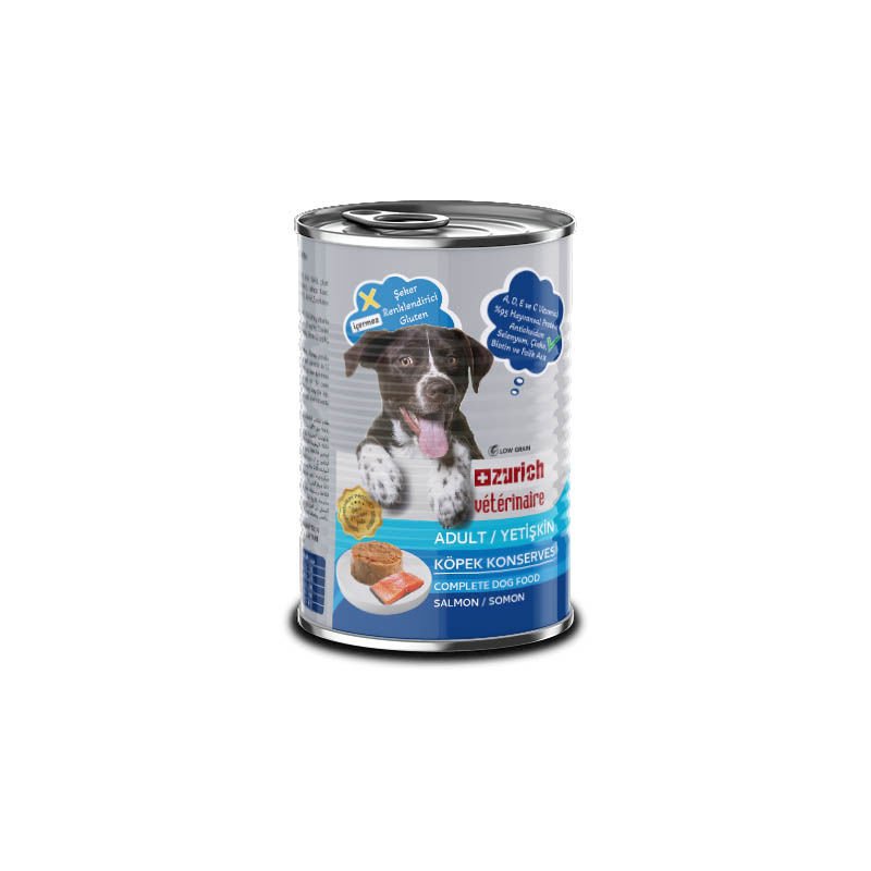 Zurich Veterinaire Pate Somonlu Yetişkin Köpek Konservesi 24x415 gr
