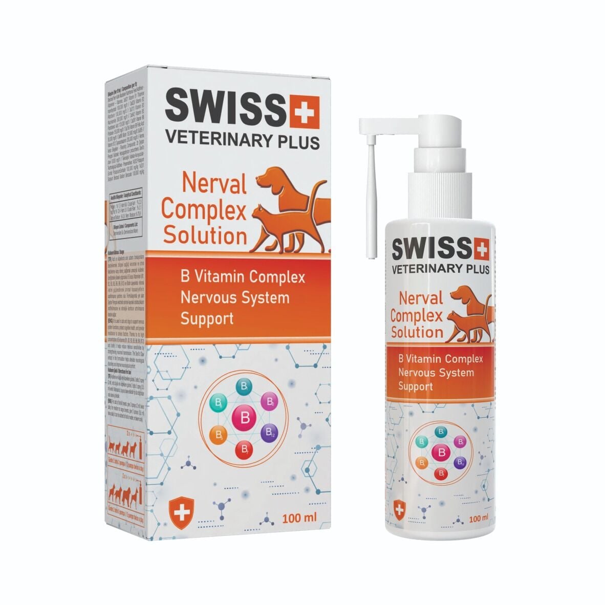 SWISS VETERINARY PLUS CAT-DOG NERVAL COMPLEX SOLUTİON 100 ML