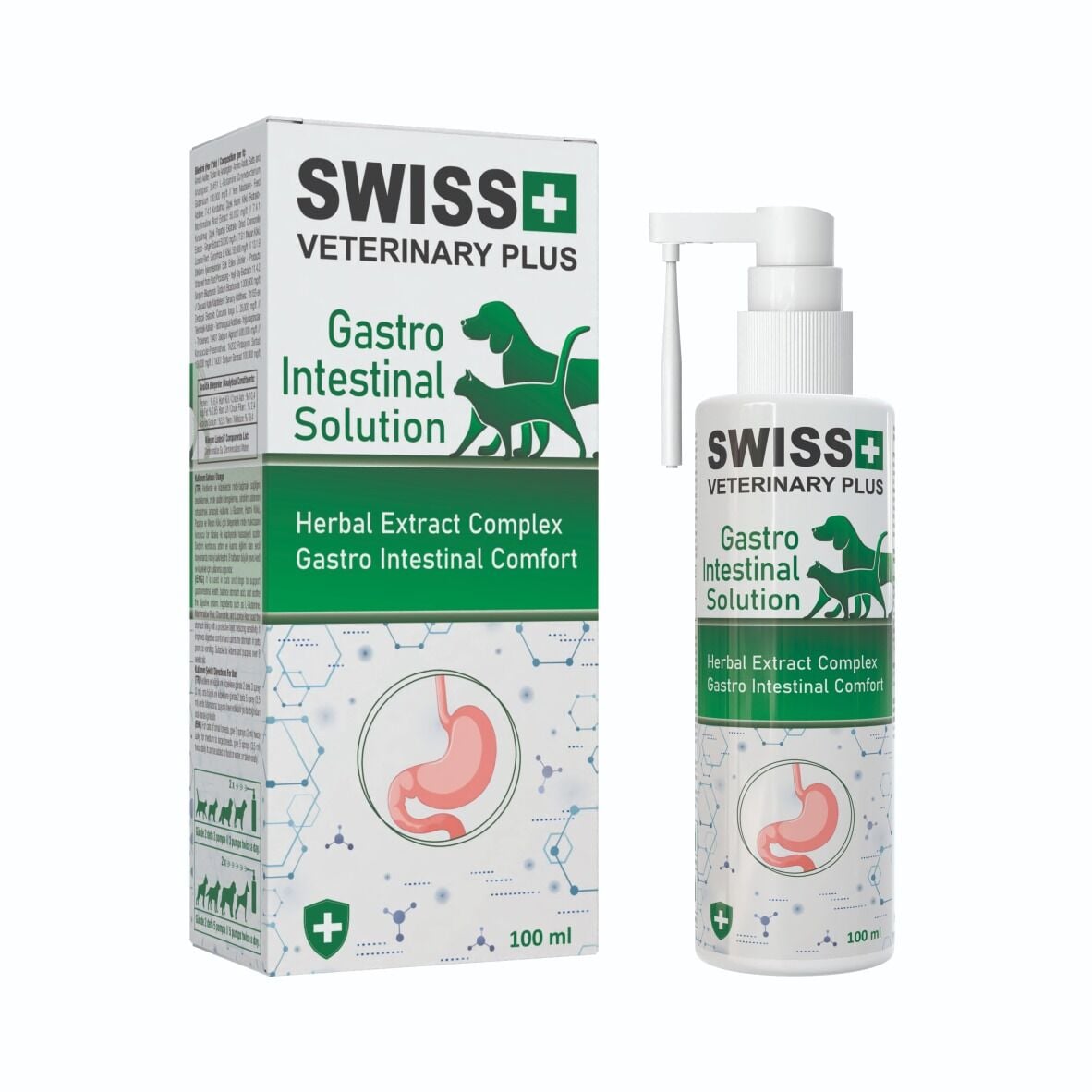 SWISS VETERINARY PLUS CAT-DOG GASTRO INTESTİNAL SOLUTİON 100 ML