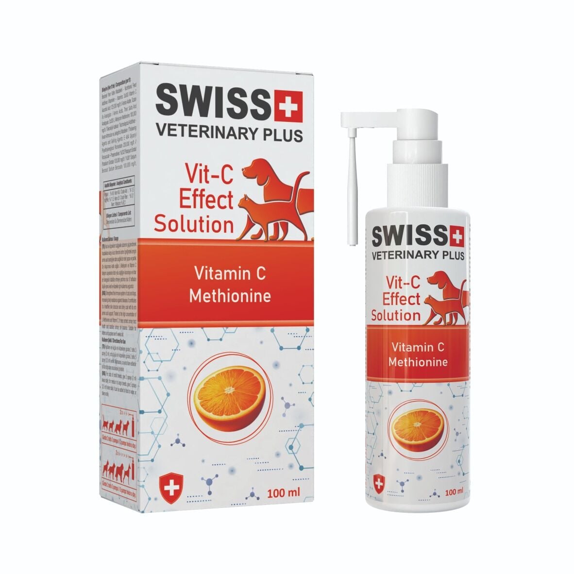 SWISS VETERINARY PLUS CAT-DOG VİT C EFFECT SOLUTİON 100 ML