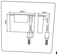 AQ500 VenusAqua Şelale Filtre 500Lt