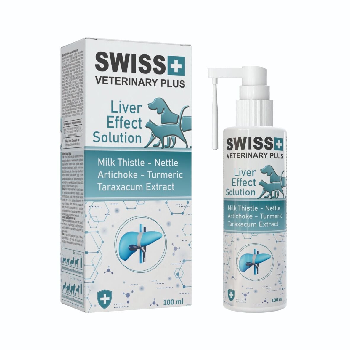 SWISS VETERINARY PLUS CAT-DOG LIVER EFFECT SOLUTİON 100 ML