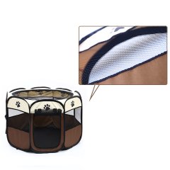 Nunbell Kedi Köpek Oyun Park Alanı Kumaş 90x90x60 cm