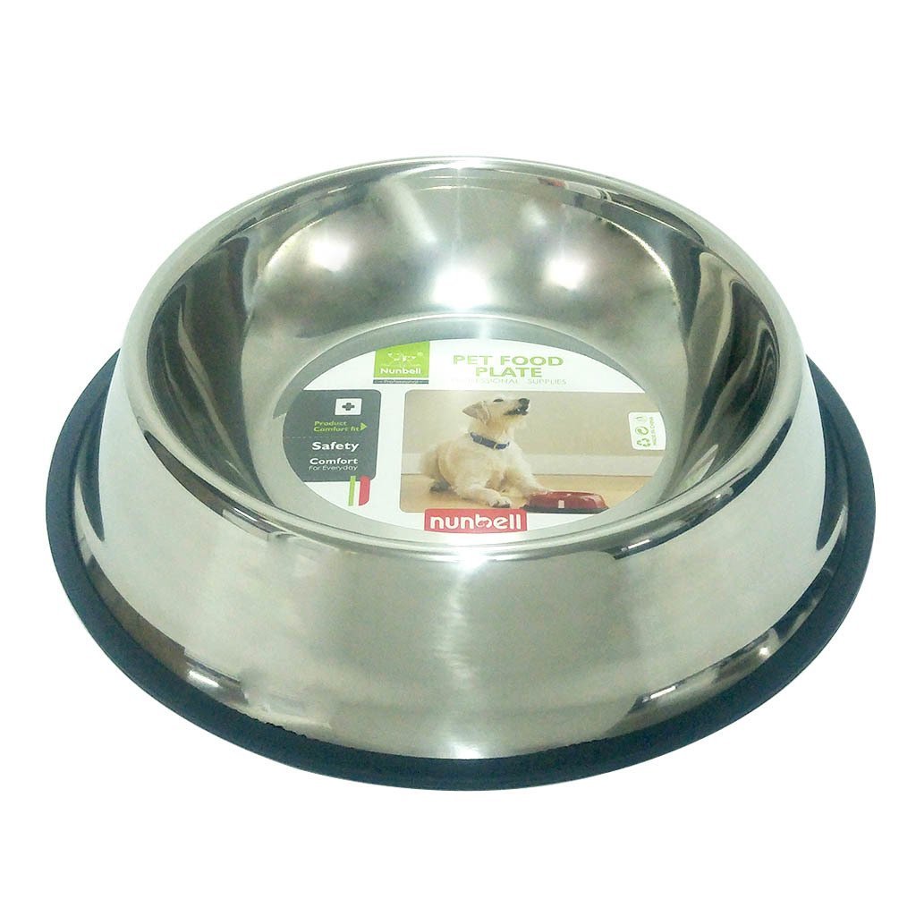 NUNBELL ÇELİK MAMA KABI 30cm