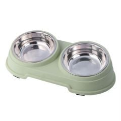 NUNBELL MELAMİN ÇELİK MAMA KABI İKİLİ