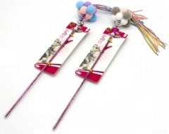 203044-CATLİFE KEDİLER İÇİN PONPONLU ZİLLİ OLTA