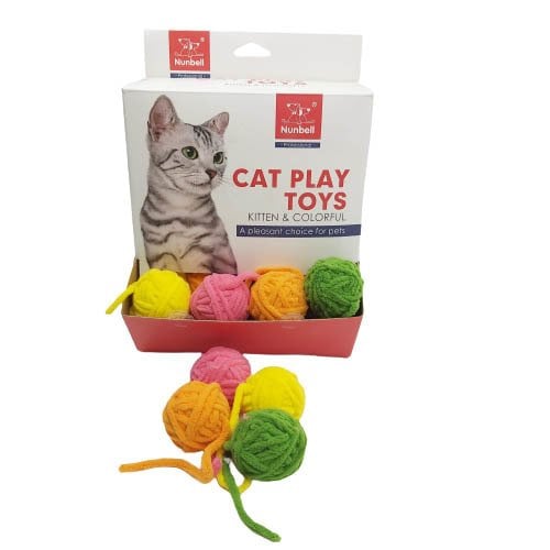 NUNBELL KEDİ OYUN.KUYRUKLU TOP 36 LI