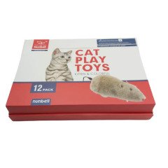 Nunbell Kedi Oyuncağı Kurmalı Fare 12 Li
