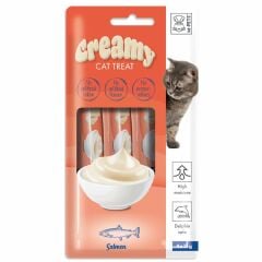 M-PETS CREAMY SOMON BALIKLI KEDİ ÖDÜLÜ 4x15 gr 12 li