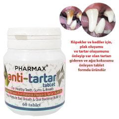 Pharmax Anti-Tartar Kedi Köpek Tablet (60 Tab)