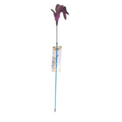 203029-CATLİFE KEDİLER İÇİN TÜYLÜ ZİLLİ OLTA 70CM