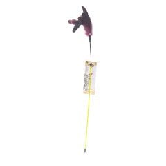 203029-CATLİFE KEDİLER İÇİN TÜYLÜ ZİLLİ OLTA 70CM